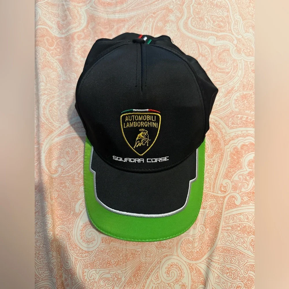 Lamborghini Black and Green Men’s Cap in excellent condition - Picture 1 of 11